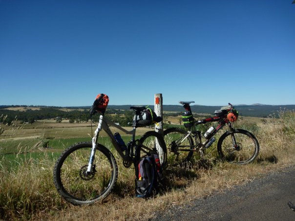 Bike from the access rd of Mt Franklin